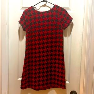 Red and Black Houndstooth small xhileration dress **PRICE DROP!!**